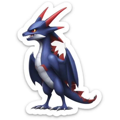 Edgy Cool Nargacuga-Noivern-Latias-Garchomp-Pokémon Full Body sticker