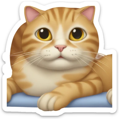 cat loafing sticker