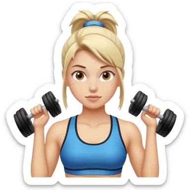 Gym girl sticker