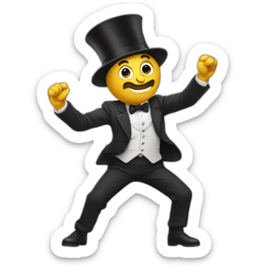 Monsieur qui fait un dab sticker