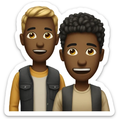 Two bad cousins sticker