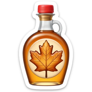 Maple syrup sticker
