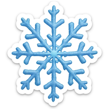 Snow flake sticker