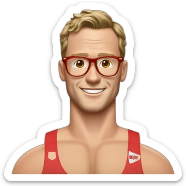 Jonathan Toews wearing glasses as beach bum sticker