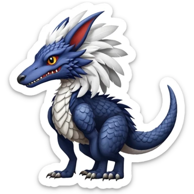 Sergal-raptor-nargacuga-vernid-animal-creature sticker