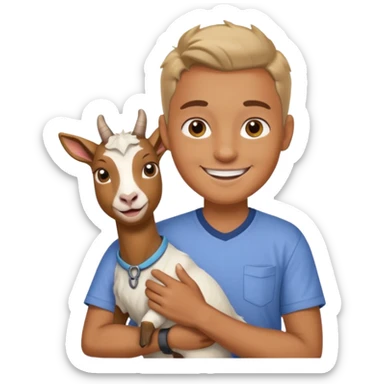 Goat loving sticker