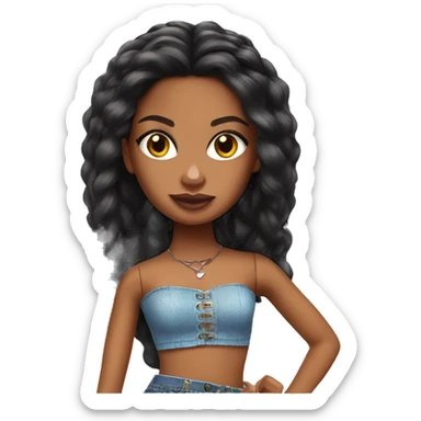 Brazilian bratz doll sticker