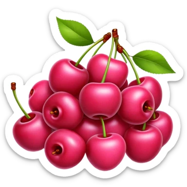 Pink cherries sticker