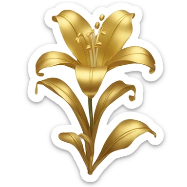 gilded lily sticker