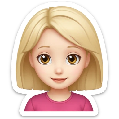 A cute chibi girl sticker