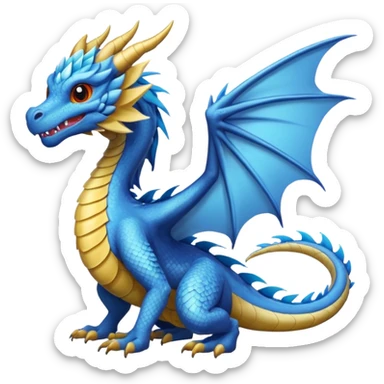 Fourth wing feathertail dragon  sticker