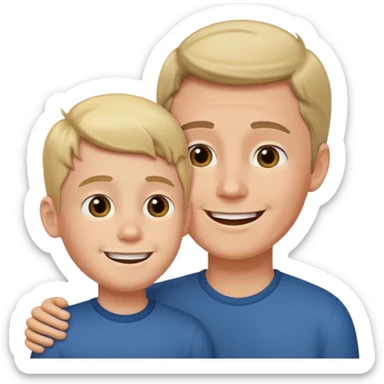 hijo habalndo con padre sticker