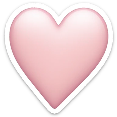 Light pink heart sticker