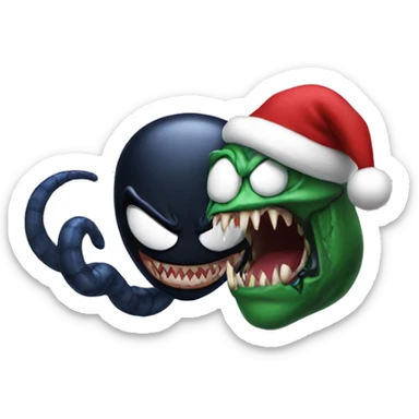 Venom with santa sticker