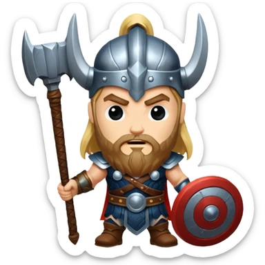god of war thor sticker