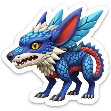  exotic Fakémon-Pokémon-Trico-Protogen-Primagen-Sergal-Nargacuga-Vernid-creature sticker