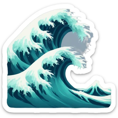 tsunami sticker