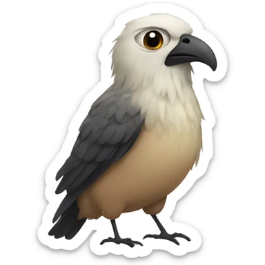 traumatized bird sticker