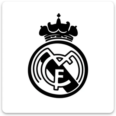 Real Madrid logo sticker