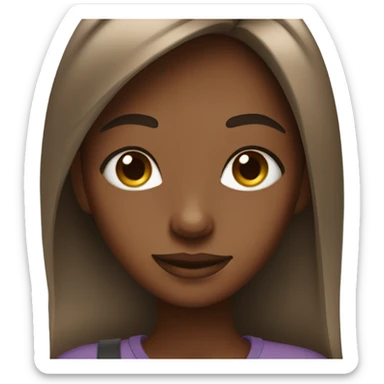 selfie of brune-skinned girl sticker