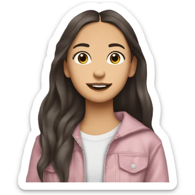 Olivia Rodrigo en su concierto Guts world  sticker