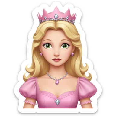 Glinda from Wicked movie, pink sticker