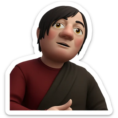 lonely wanderer in nature sticker