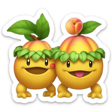 koopa and peaches sticker
