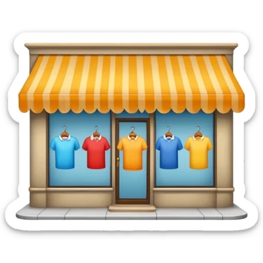 clothing store on the street sticker