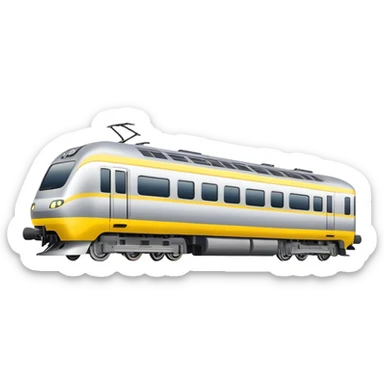 Australian passenger train (Iconic colour: Silver and yellow) sticker