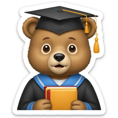 student bear sticker