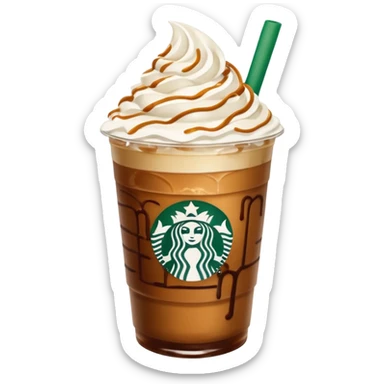 Aesthetically pleasing Starbucks Dubai iced coffee  sticker