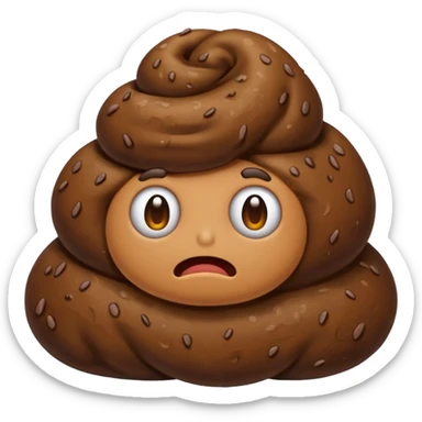 Poop sticker