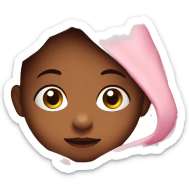 Baby in a pink blanket sticker