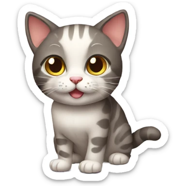 cute cat sticker