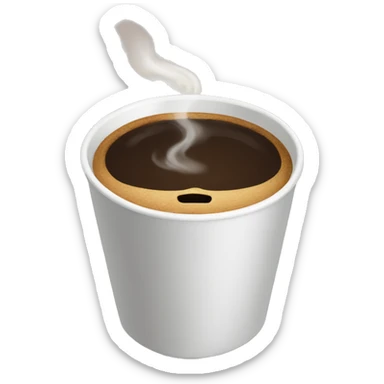 Coffee cup sticker