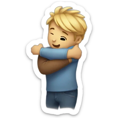 Hug me sticker