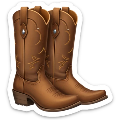 Cowboy boots sticker