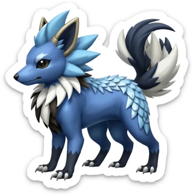 Shiny Zigzagoon-Absol-Trico-Hybrid (Full body) sticker