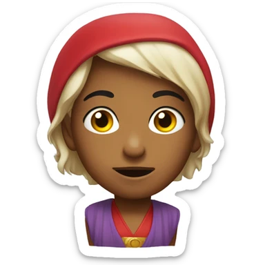 una x roja como si marcara error sticker