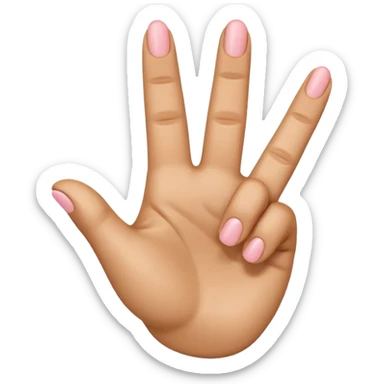 A 3D emoji in iOS emoji aesthetic style of a hand making the “shaka” gesture, with thumb and pinky extended outward and other fingers folded in, cheerful expression, clean white background, glossy Apple-style design
 sticker