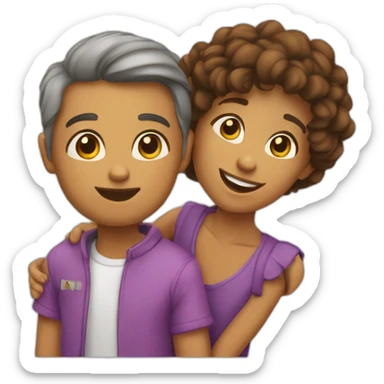 cadis avec enfant dedans sticker