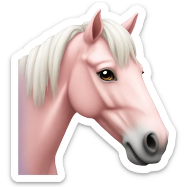 Light pink horse sticker