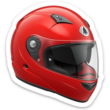 Red motorcycle helmet



































 sticker