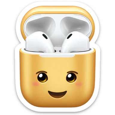 airpods with one airpod out if the case sticker