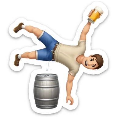 Keg stand sticker