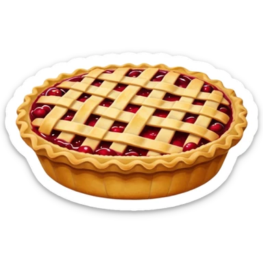 cherry pie sticker