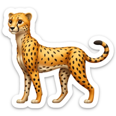 Emoji de un chita de cuerpo completo sticker