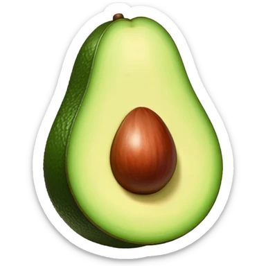 Aguacate con labios  sticker