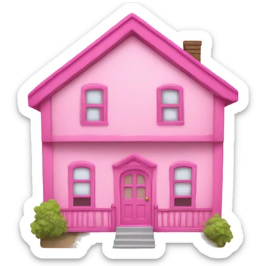 Pink dollhouse  sticker